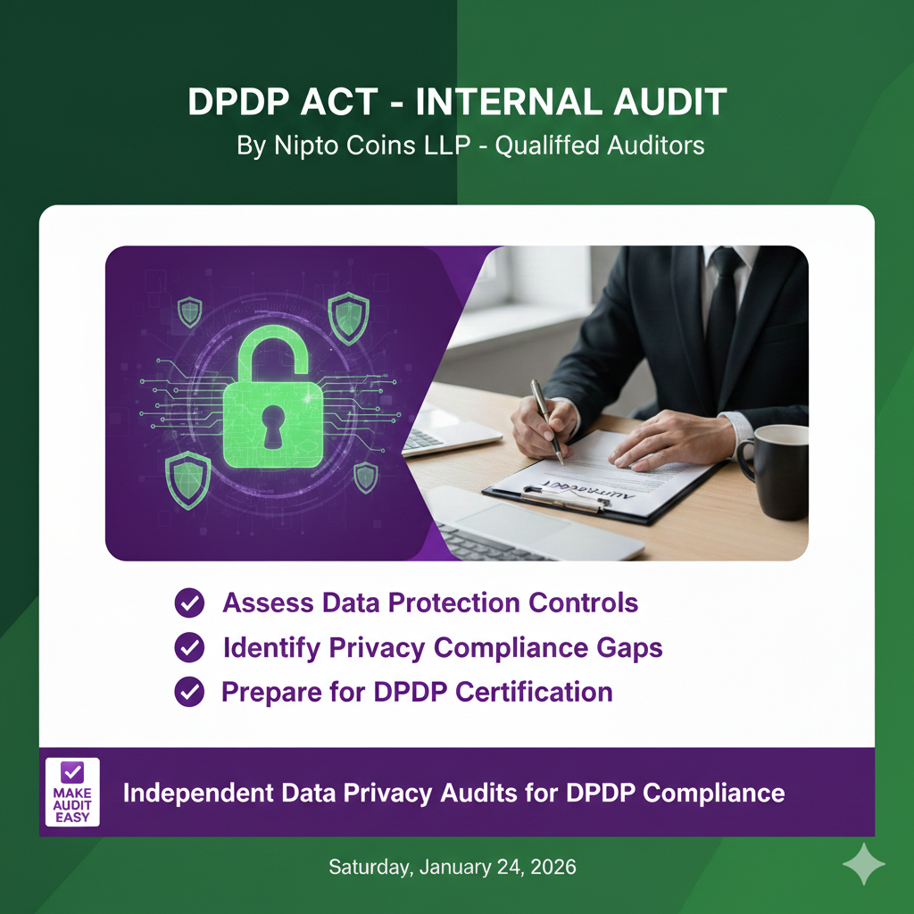 DPDP – Internal Audit Services – Nipto Coins LLP – NC401