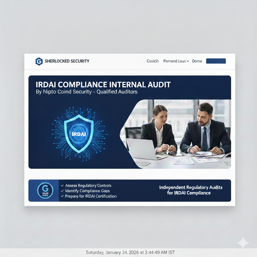 IRDAI Compliance Internal Audit Services – Sherlocked Security – SS801