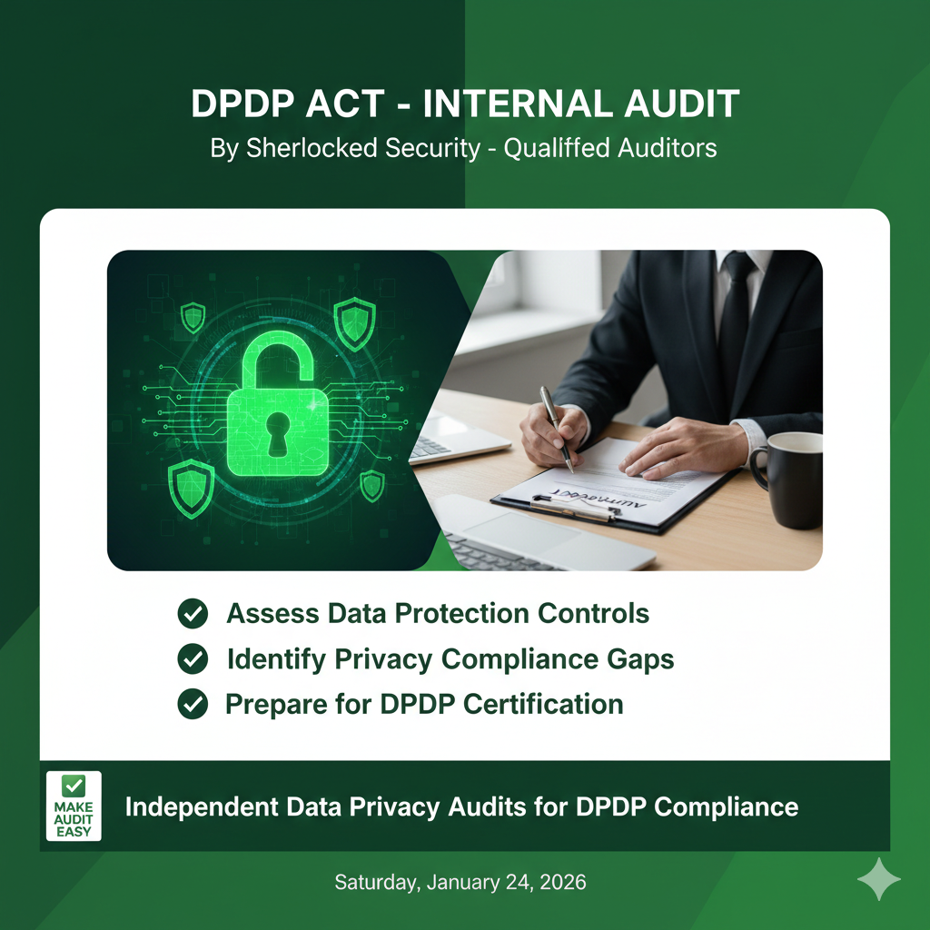 DPDP – Internal Audit Services – Sherlocked Security – SS401